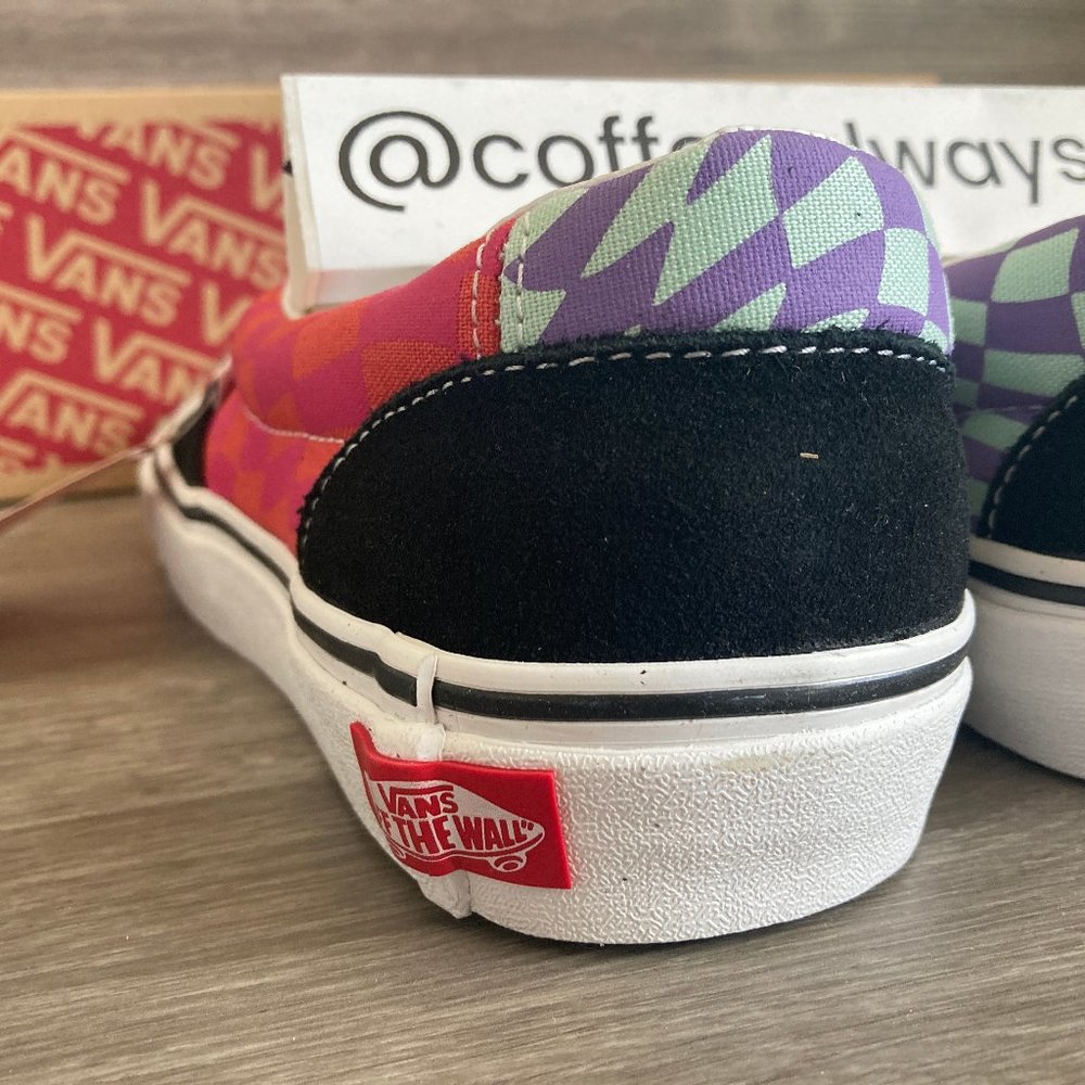 Vans Slip-On Twist Warp Checker Black Paprika NWB - Picture 8 of 10